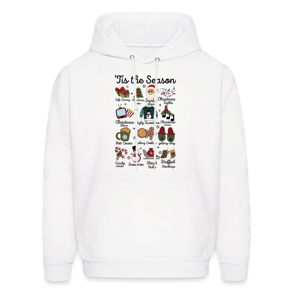 Tis The Season (Christmas) Hoodie - white