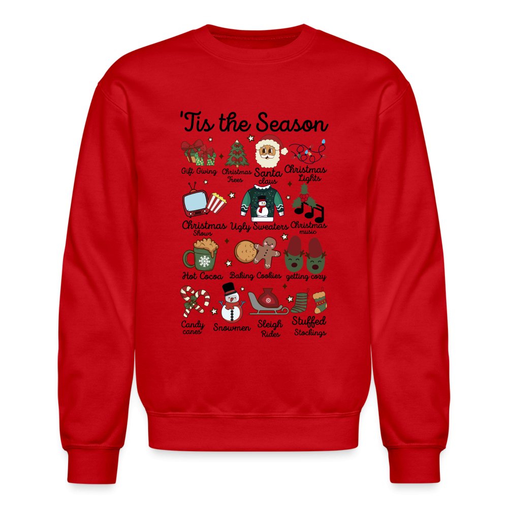 Tis The Season (Christmas) Sweatshirt - red