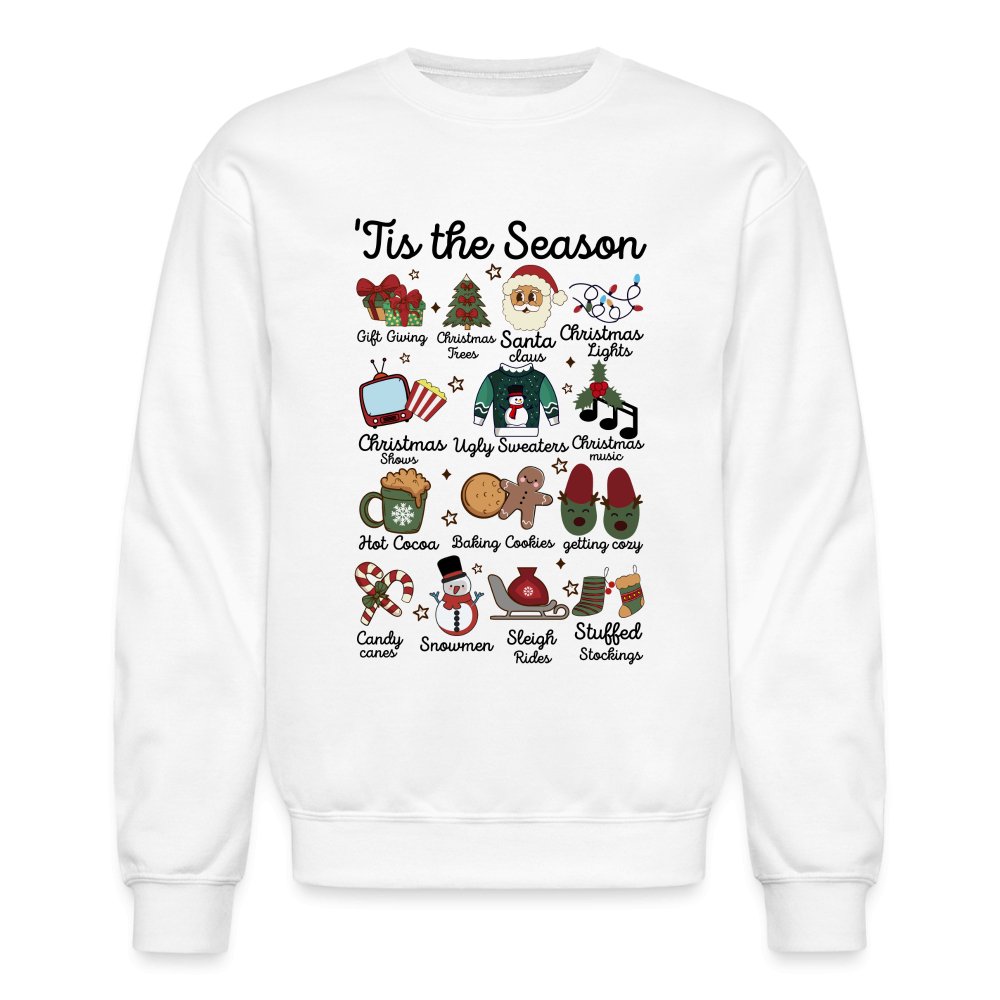 Tis The Season (Christmas) Sweatshirt - white