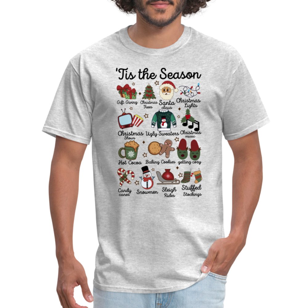 Tis The Season (Christmas) T-Shirt - heather gray