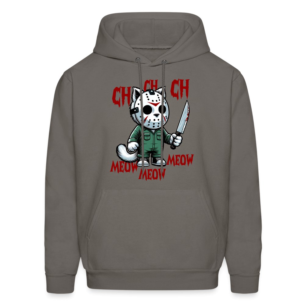 Vintage Movie Halloween Cat Hoodie - charcoal grey