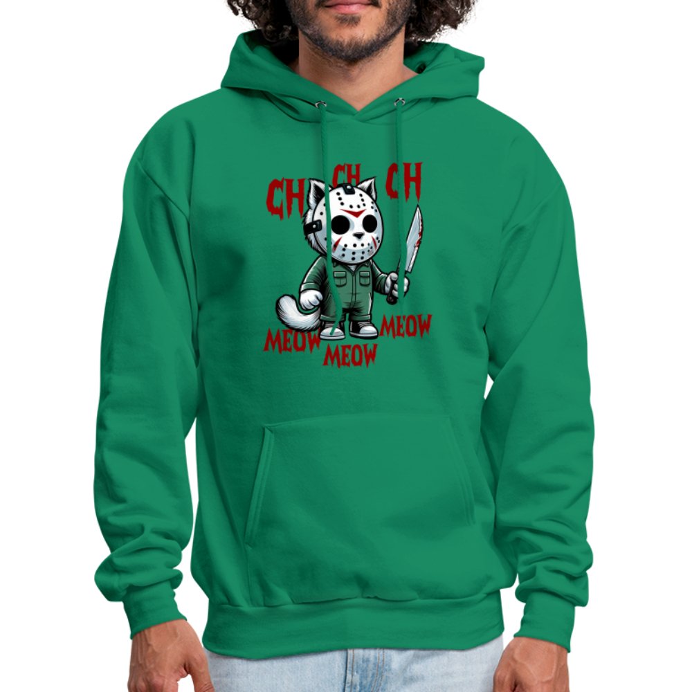 Vintage Movie Halloween Cat Hoodie - kelly green