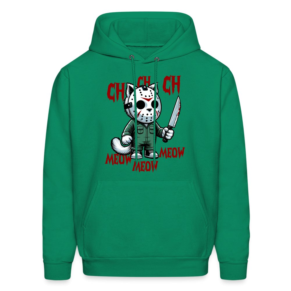 Vintage Movie Halloween Cat Hoodie - kelly green