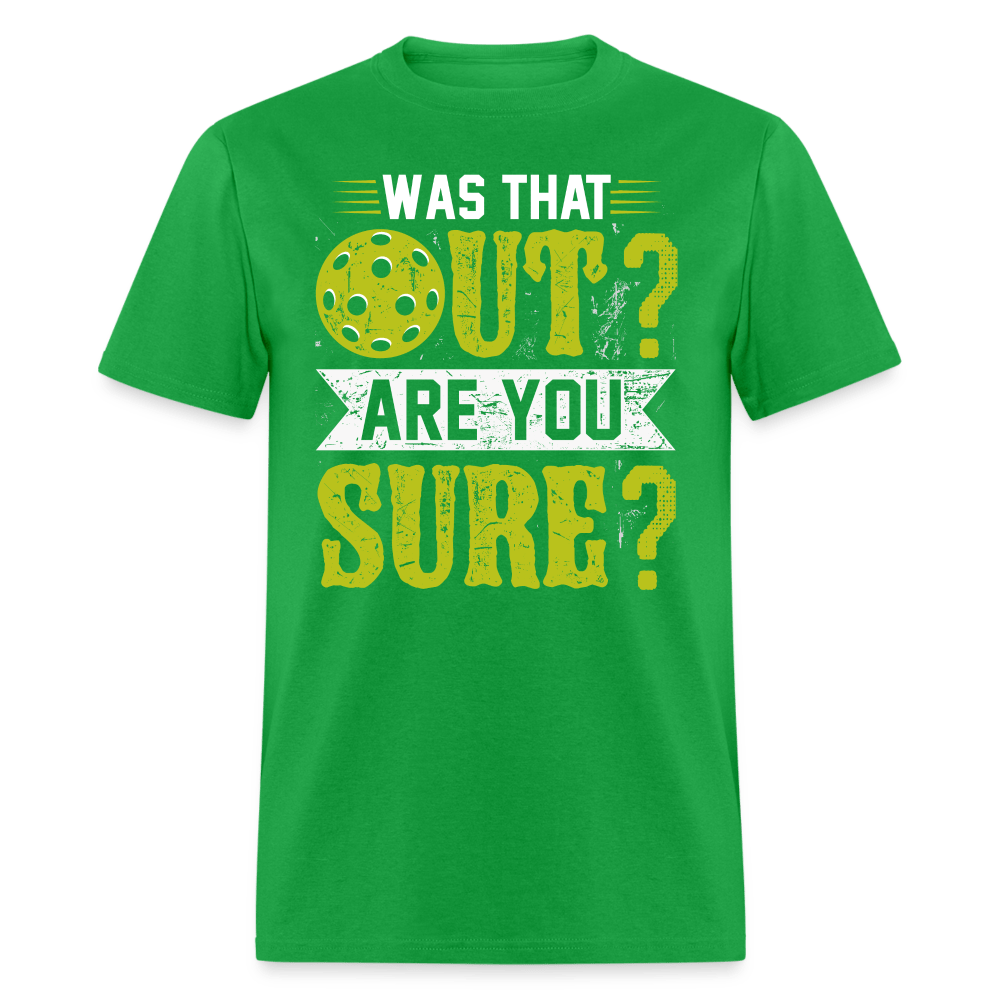 Was That Out (Pickleball) T-Shirt - bright green