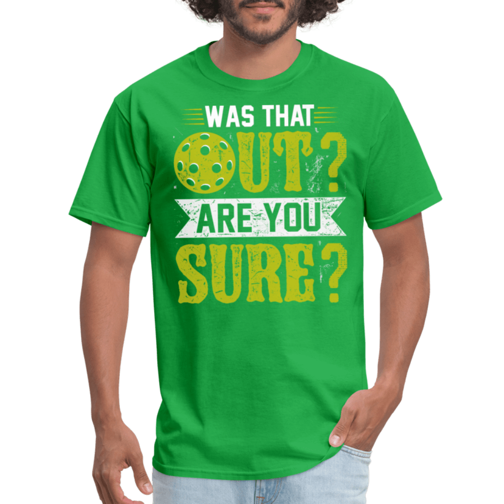 Was That Out (Pickleball) T-Shirt - bright green