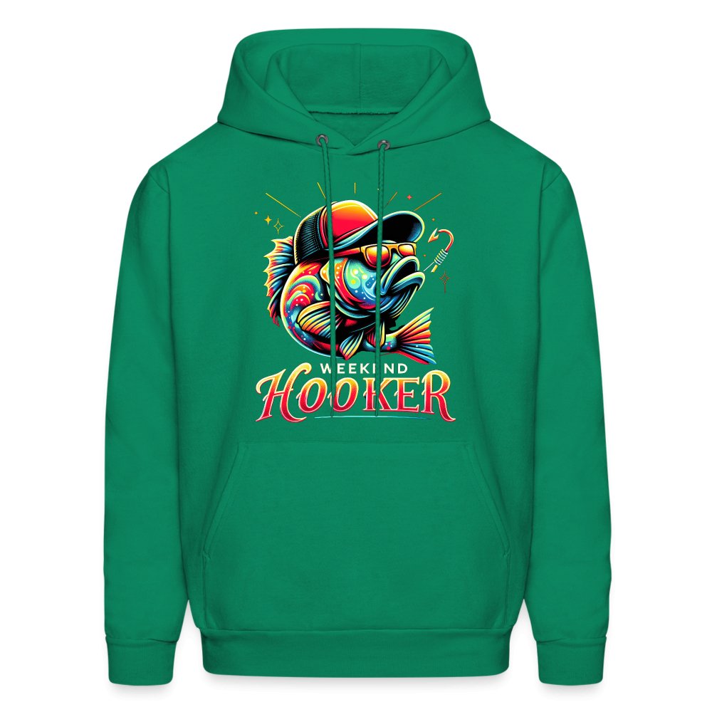 Weekend Hooker Hoodie (Fishing) - kelly green