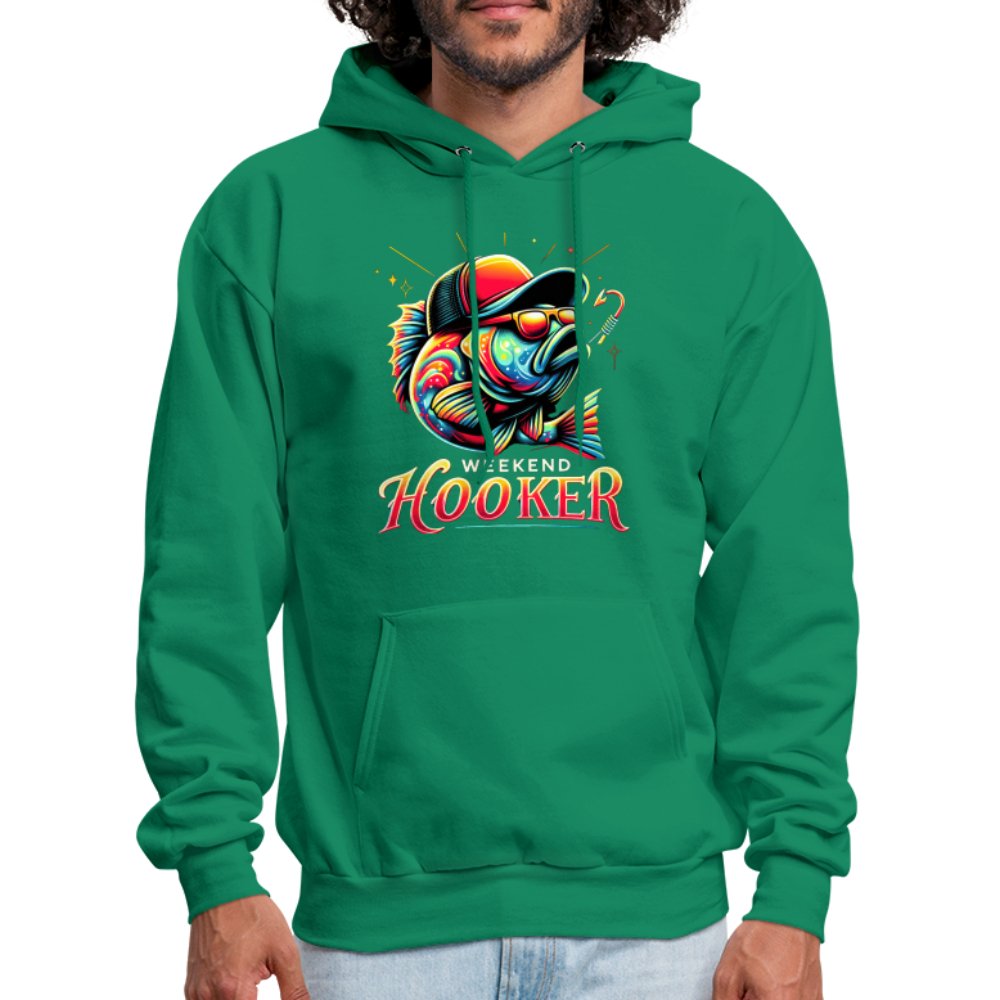 Weekend Hooker Hoodie (Fishing) - kelly green