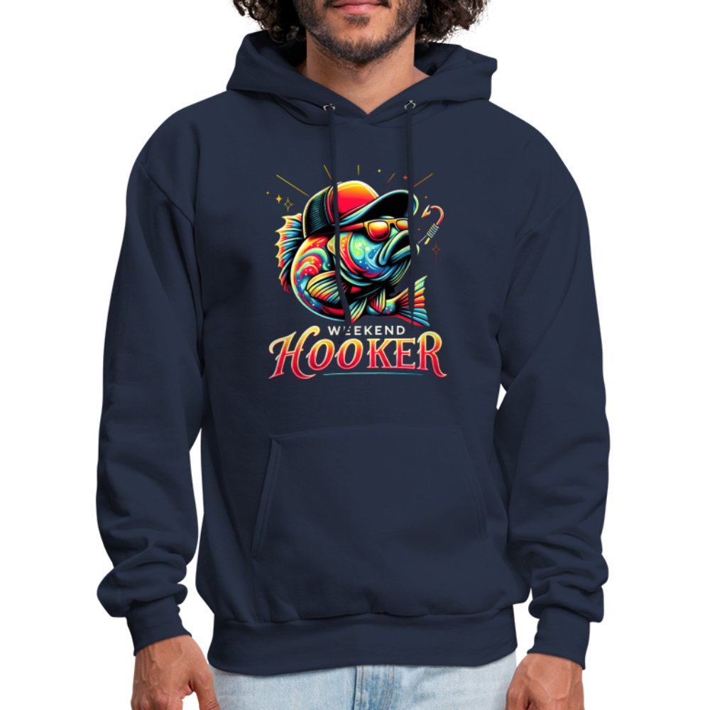 Weekend Hooker Hoodie (Fishing) - navy