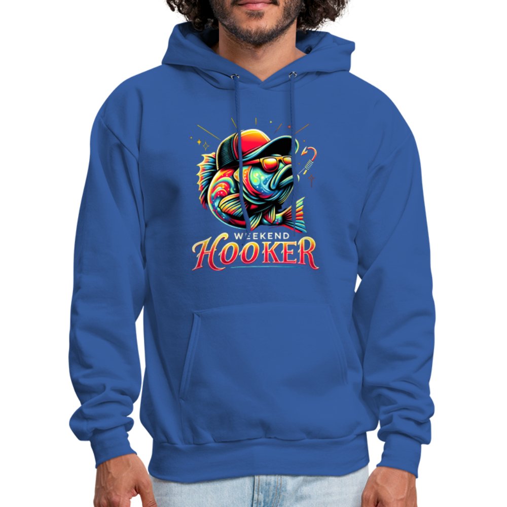 Weekend Hooker Hoodie (Fishing) - royal blue