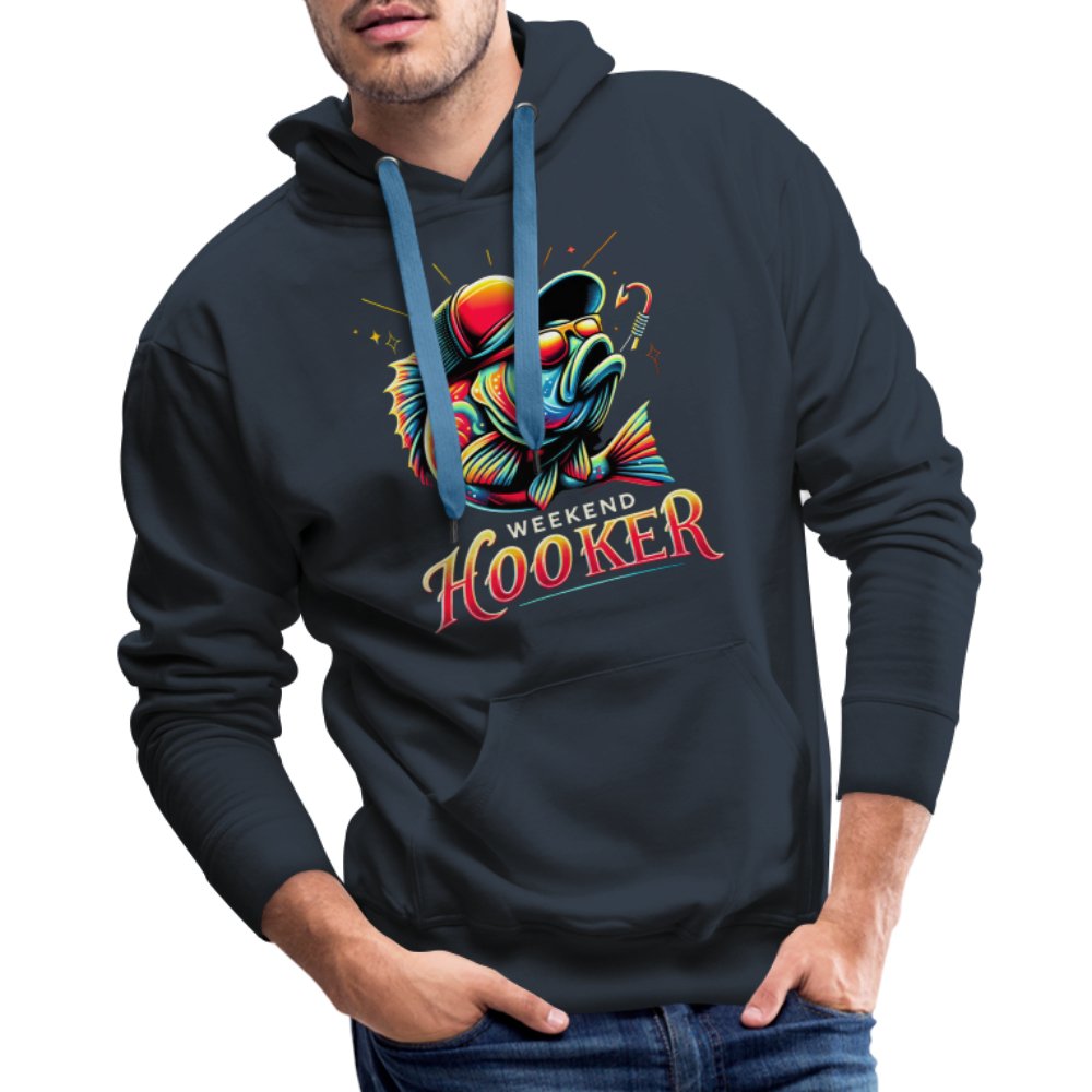 Weekend Hooker Men’s Premium Hoodie (Fishing) - red