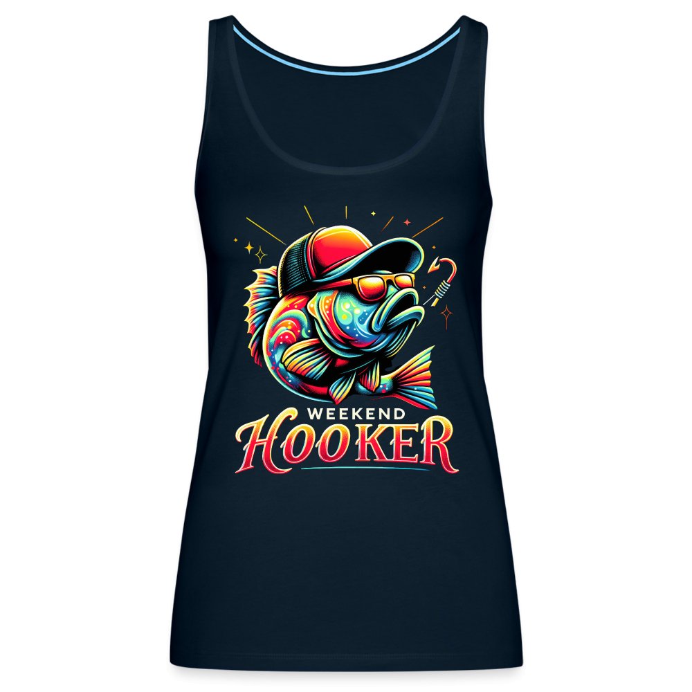 Weekend Hooker Women’s Premium Tank Top (Fishing) - red