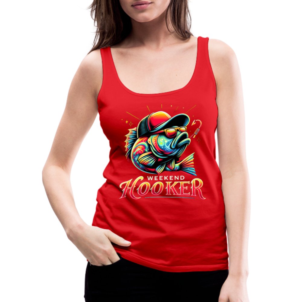 Weekend Hooker Women’s Premium Tank Top (Fishing) - royal blue