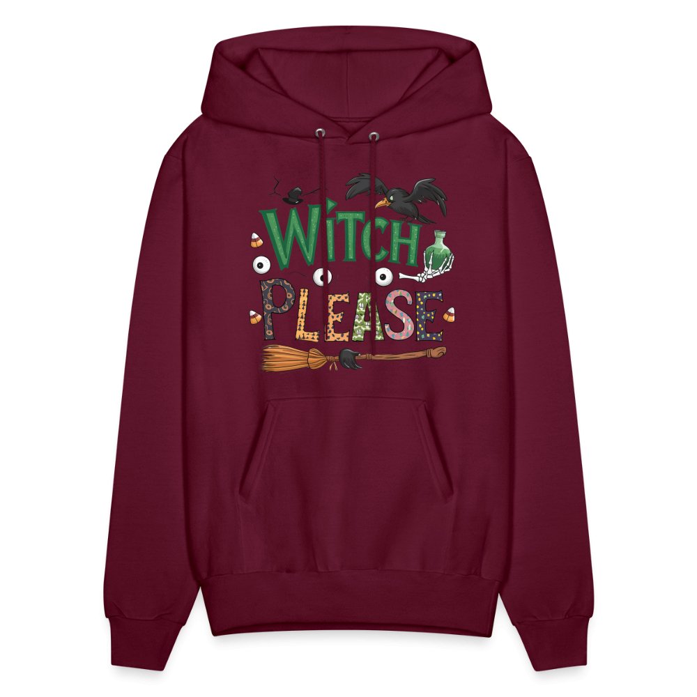 Witch Please Hoodie (Halloween Witch) - burgundy