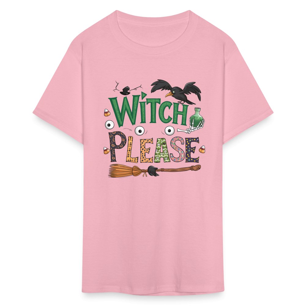 Witch Please T-Shirt (Halloween Witch) - pink