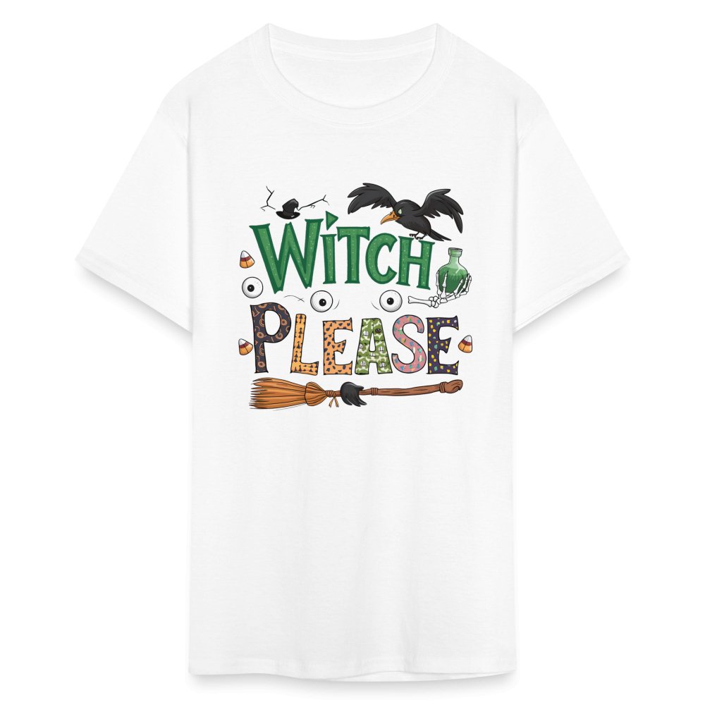 Witch Please T-Shirt (Halloween Witch) - white