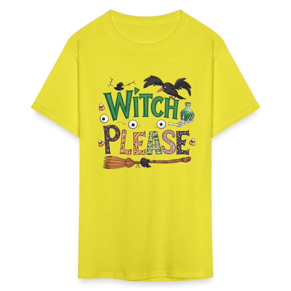 Witch Please T-Shirt (Halloween Witch) - yellow