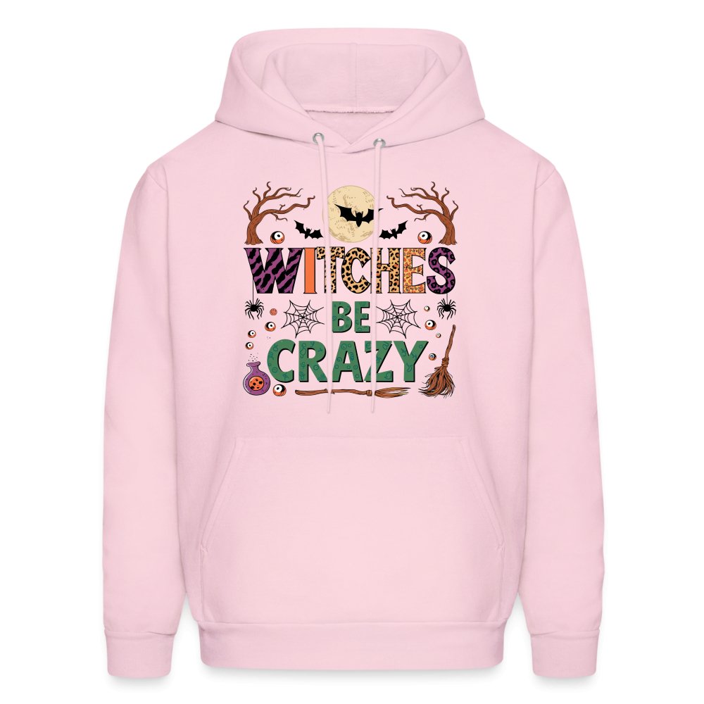 Witches Be Crazy Hoodie (Halloween Witch) - pale pink