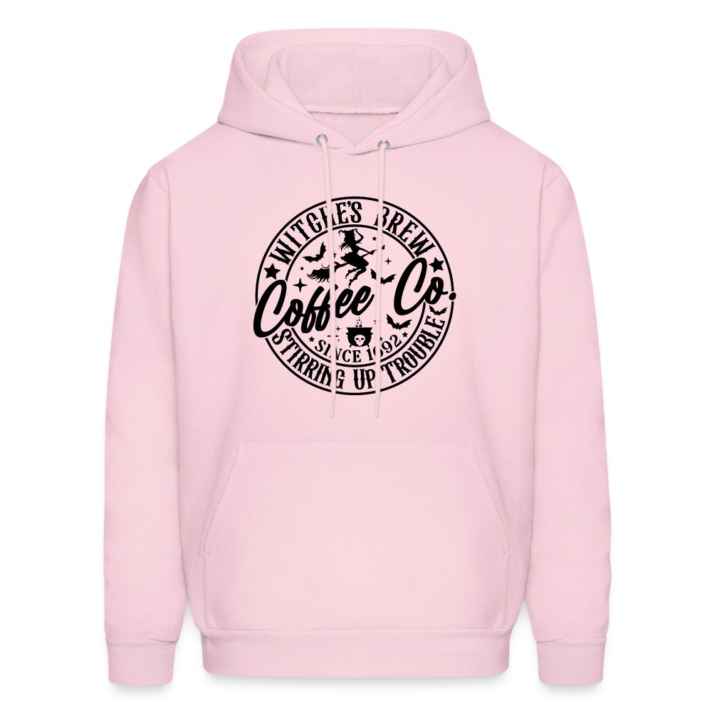 Witches Brew Coffee Co, Stirring Up Trouble Since 1692 Hoodie - pale pink