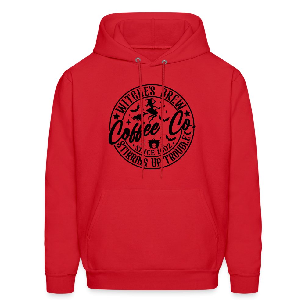 Witches Brew Coffee Co, Stirring Up Trouble Since 1692 Hoodie - red