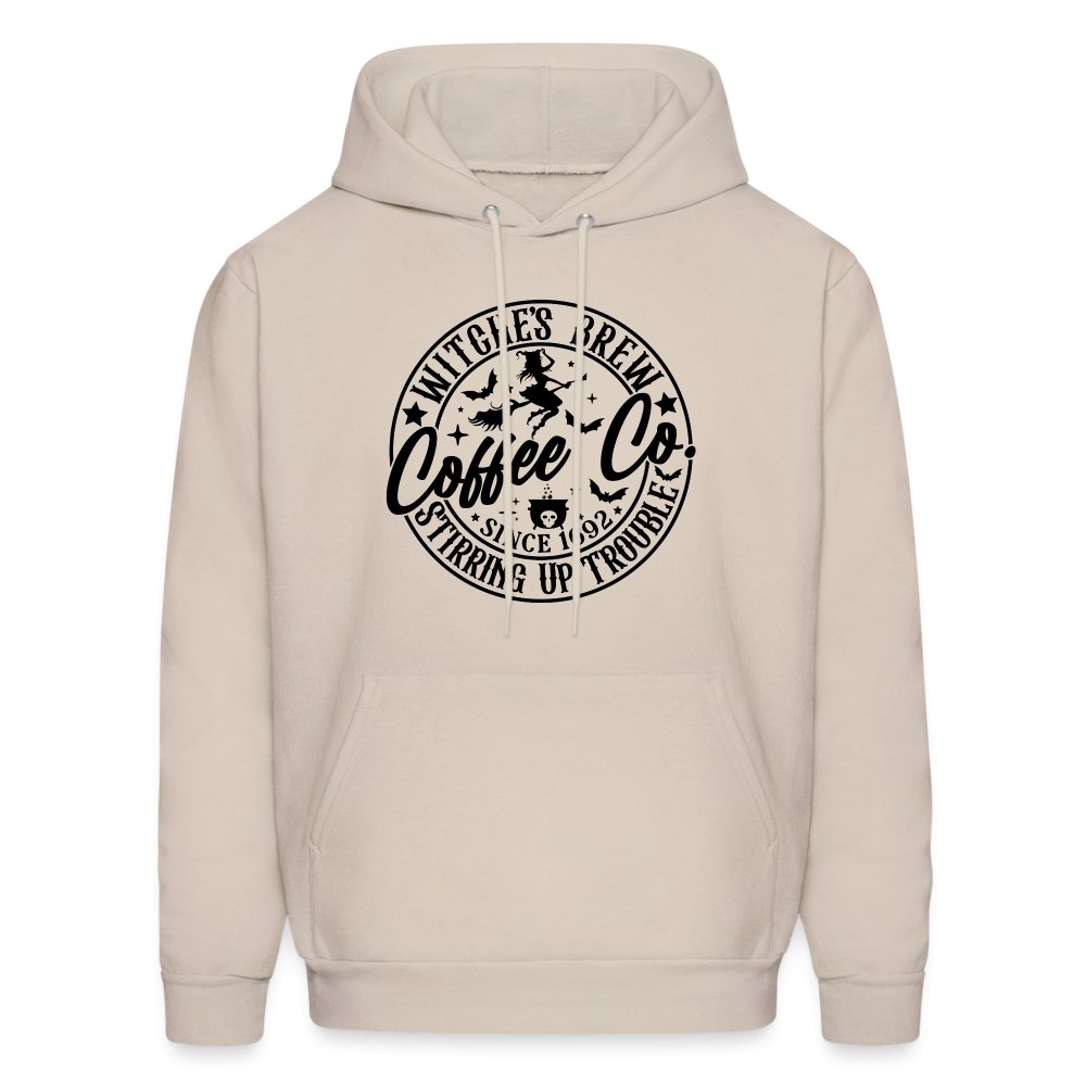 Witches Brew Coffee Co, Stirring Up Trouble Since 1692 Hoodie - Sand