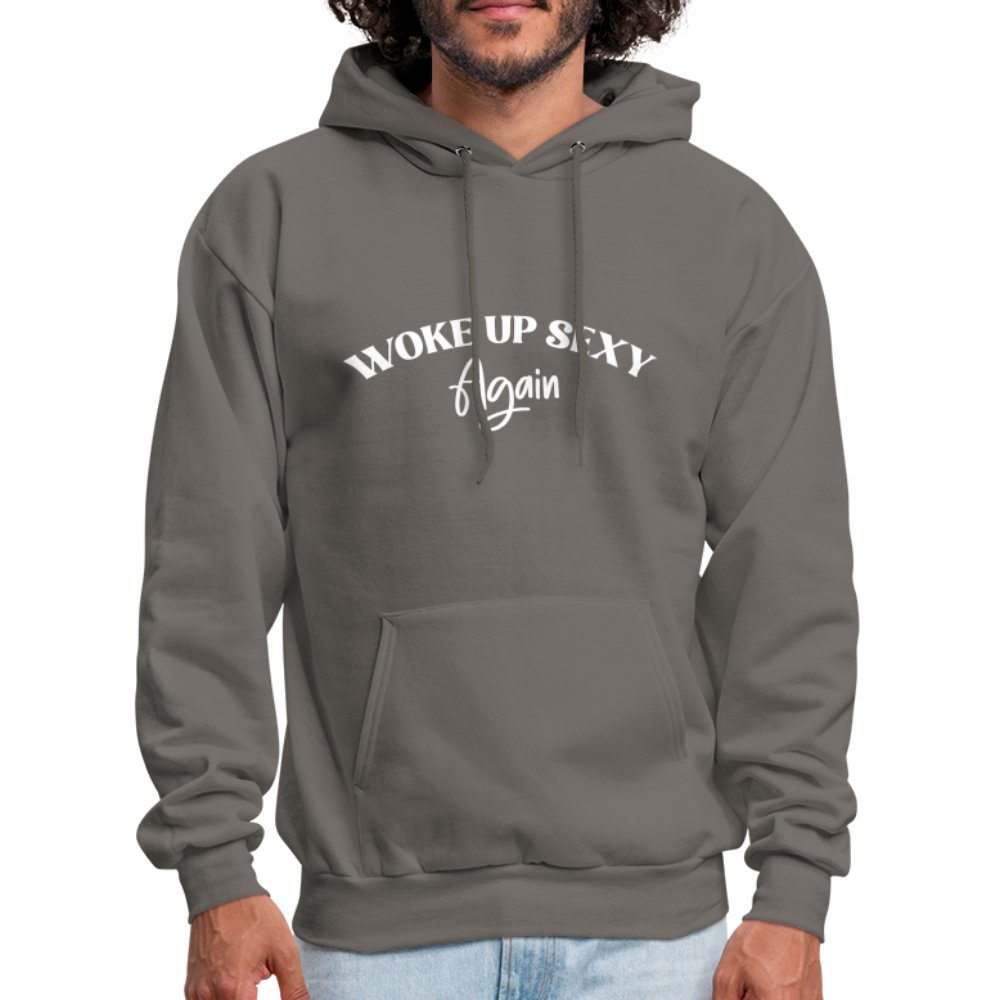 Woke Up Sexy Again Hoodie - asphalt gray