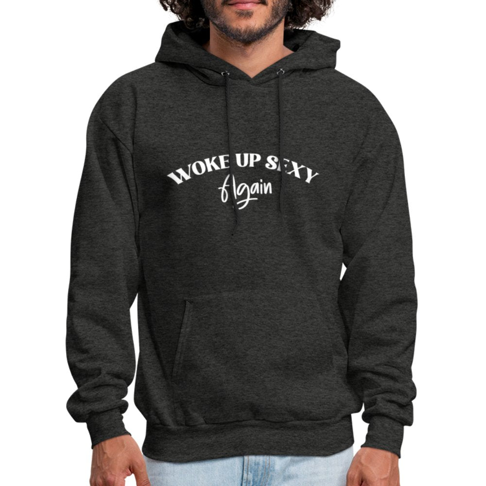 Woke Up Sexy Again Hoodie - charcoal grey