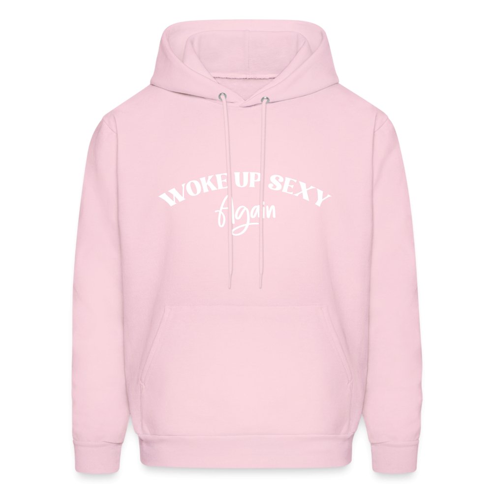 Woke Up Sexy Again Hoodie - pale pink