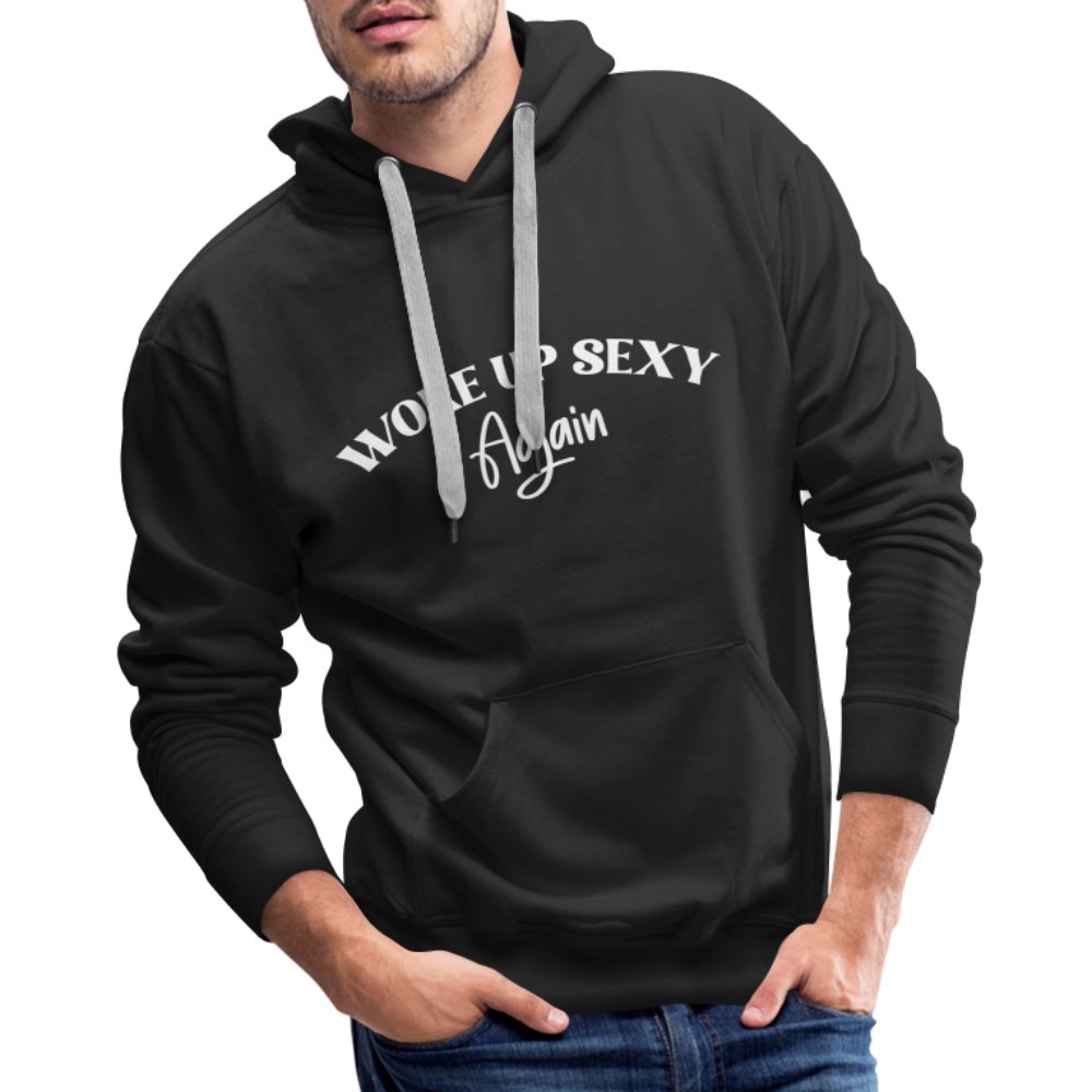 Woke Up Sexy Again Men’s Premium Hoodie - navy