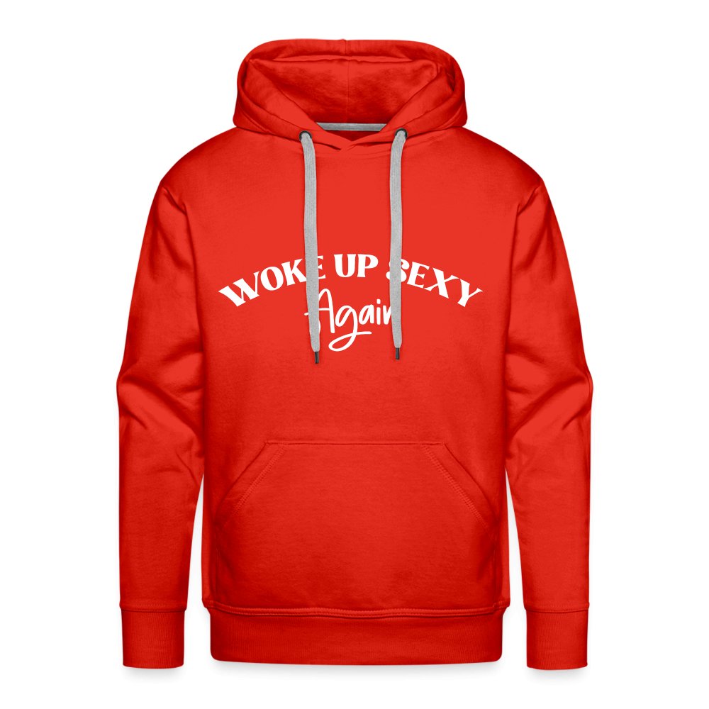 Woke Up Sexy Again Men’s Premium Hoodie - red