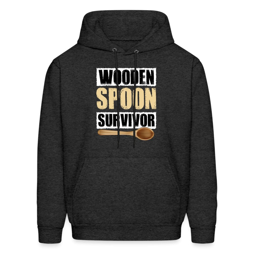 Wooden Spoon Survivor Hoodie - charcoal grey