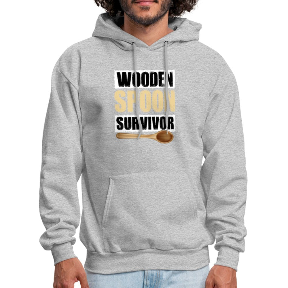 Wooden Spoon Survivor Hoodie - heather gray