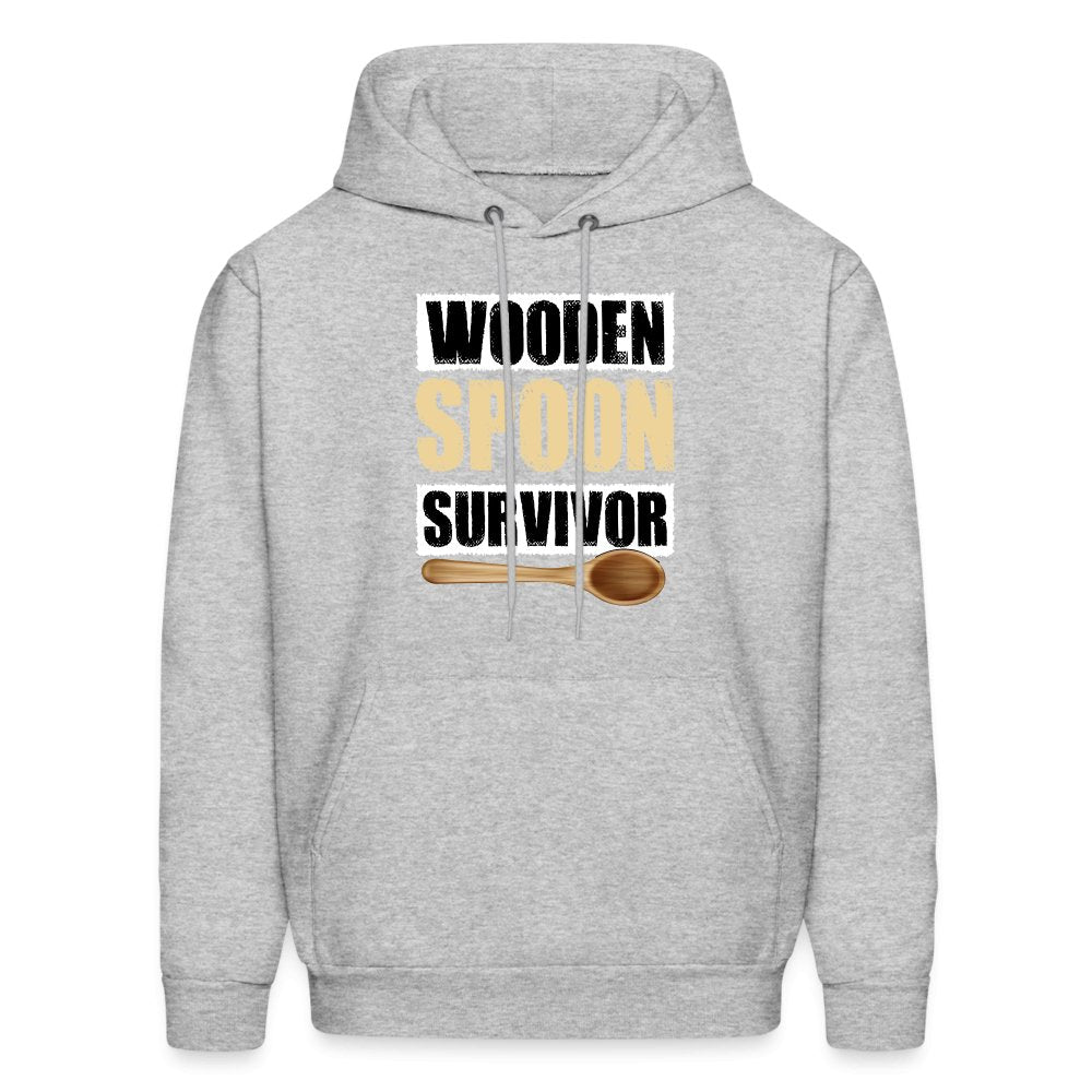 Wooden Spoon Survivor Hoodie - heather gray