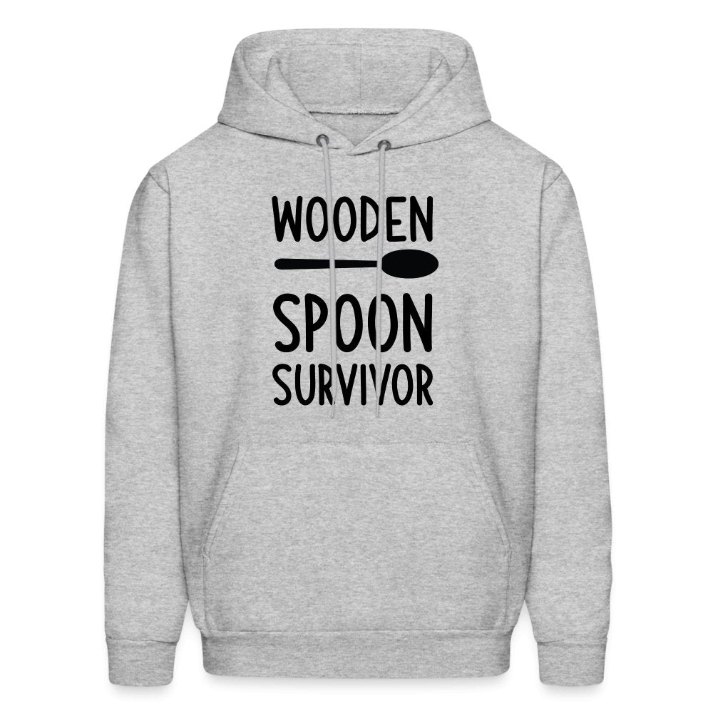 Wooden Spoon Survivor Hoodie - heather gray