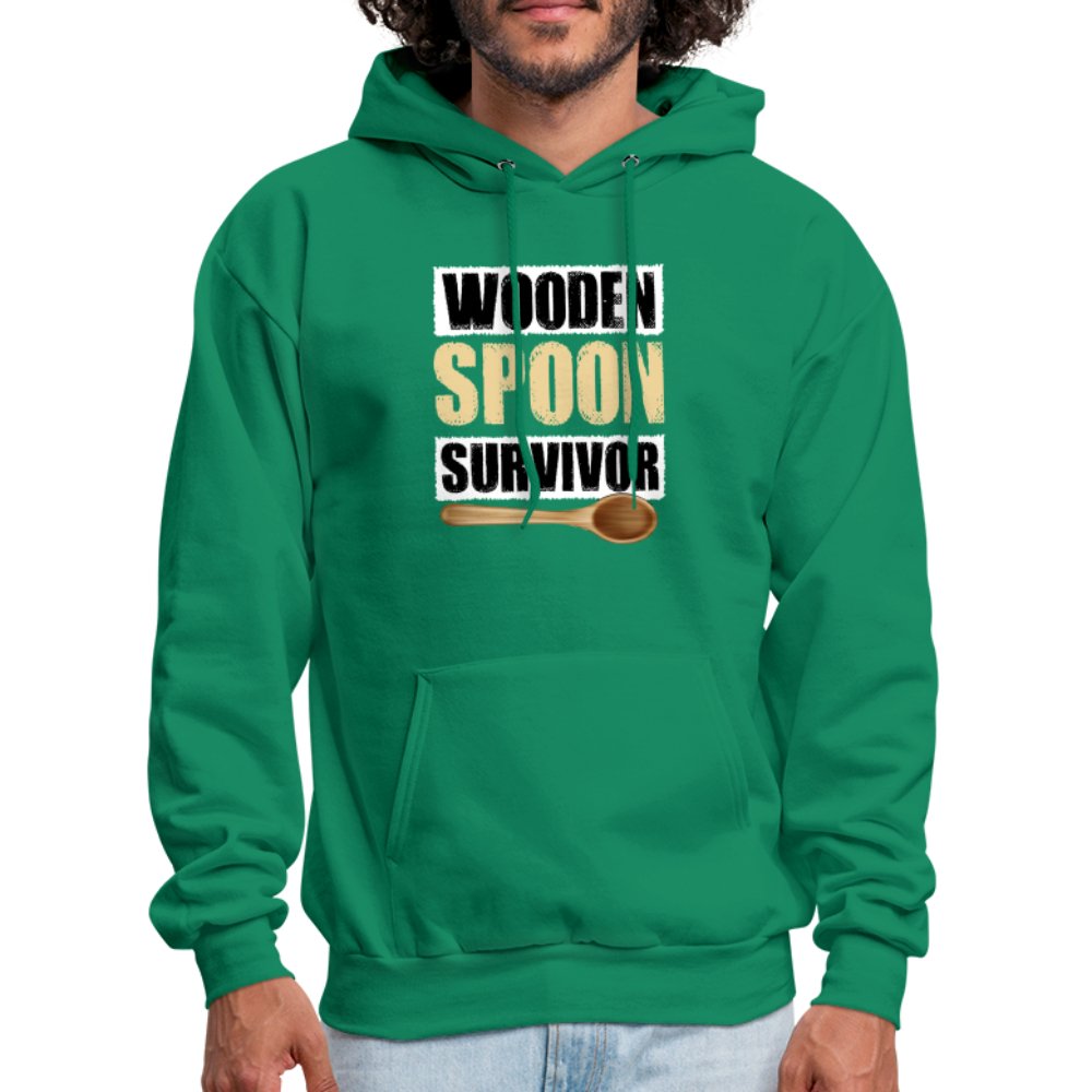 Wooden Spoon Survivor Hoodie - kelly green