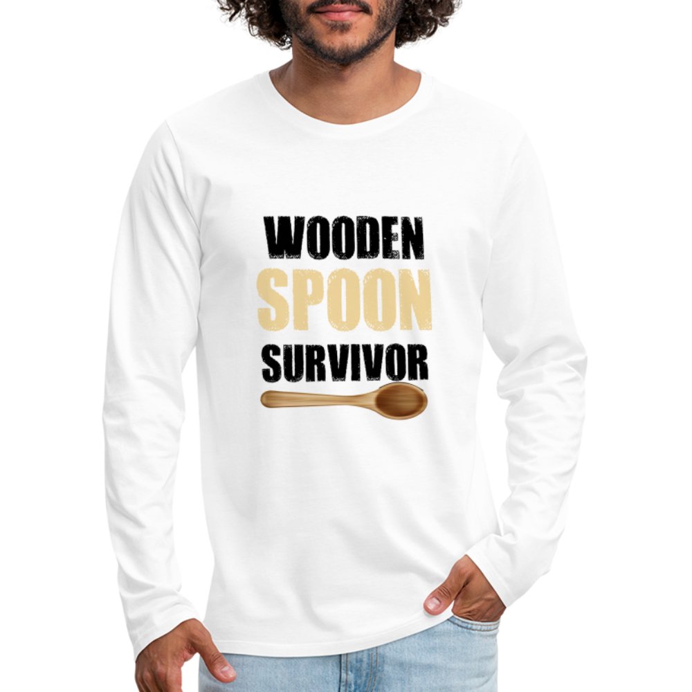 Wooden Spoon Survivor Men's Premium Long Sleeve T-Shirt - red