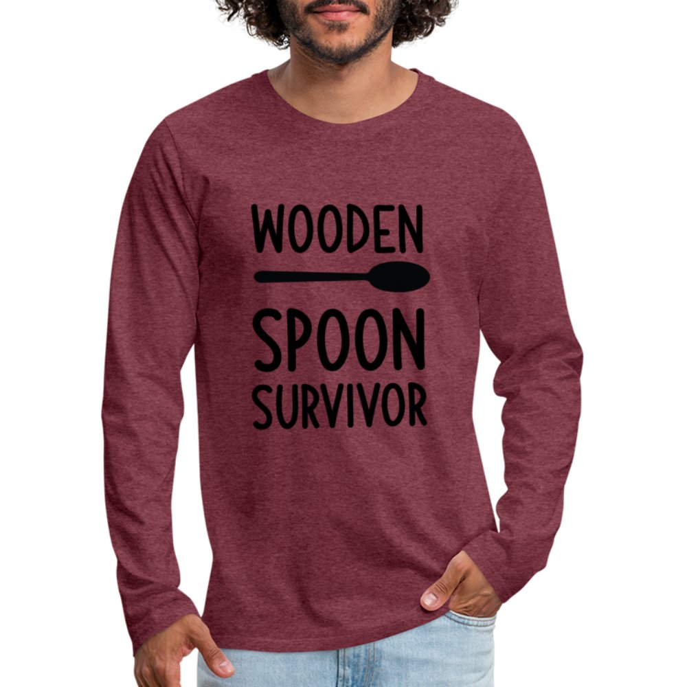 Wooden Spoon Survivor Men's Premium Long Sleeve T-Shirt - white