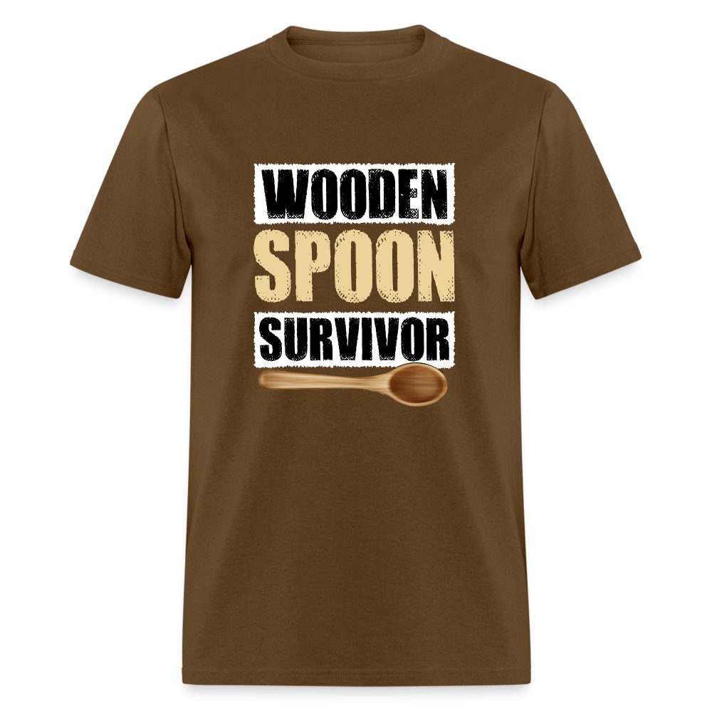 Wooden Spoon Survivor T-Shirt - black