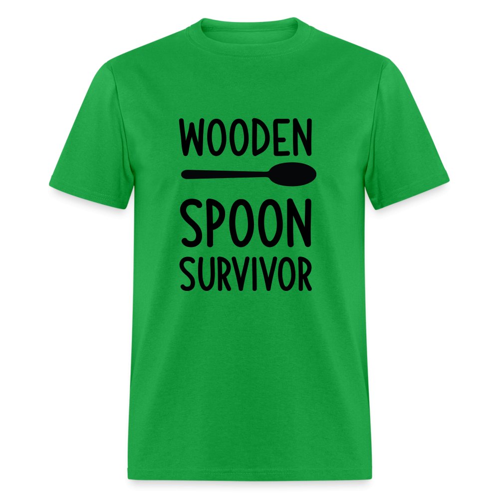 Wooden Spoon Survivor T-Shirt - bright green