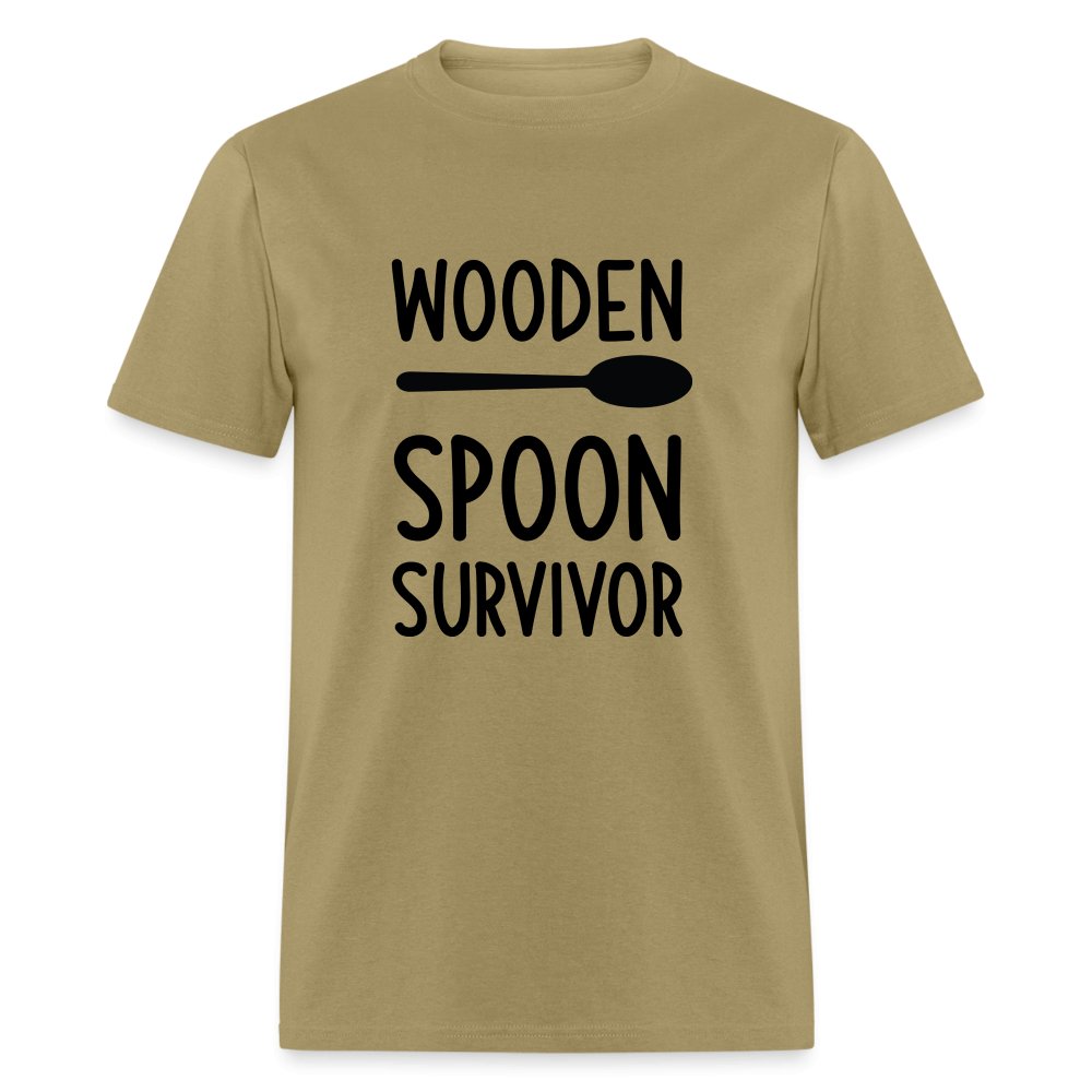 Wooden Spoon Survivor T-Shirt - heather gray