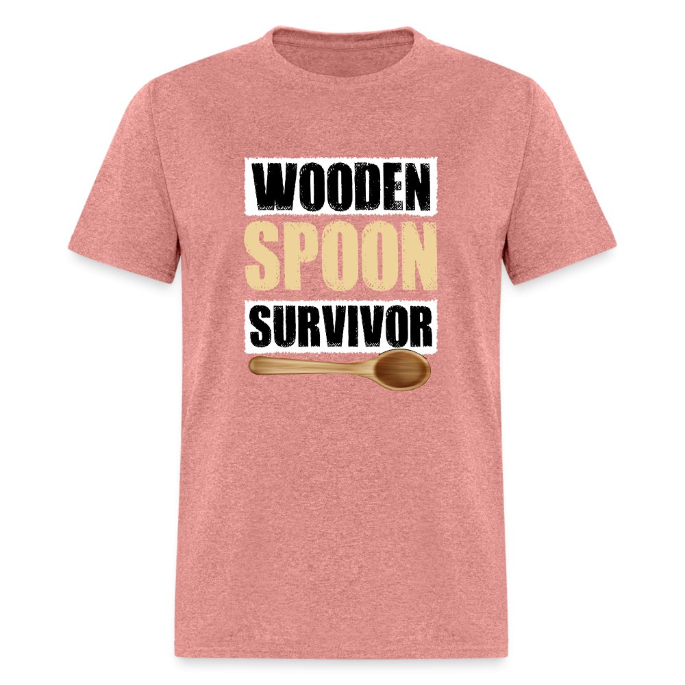 Wooden Spoon Survivor T-Shirt - heather mauve