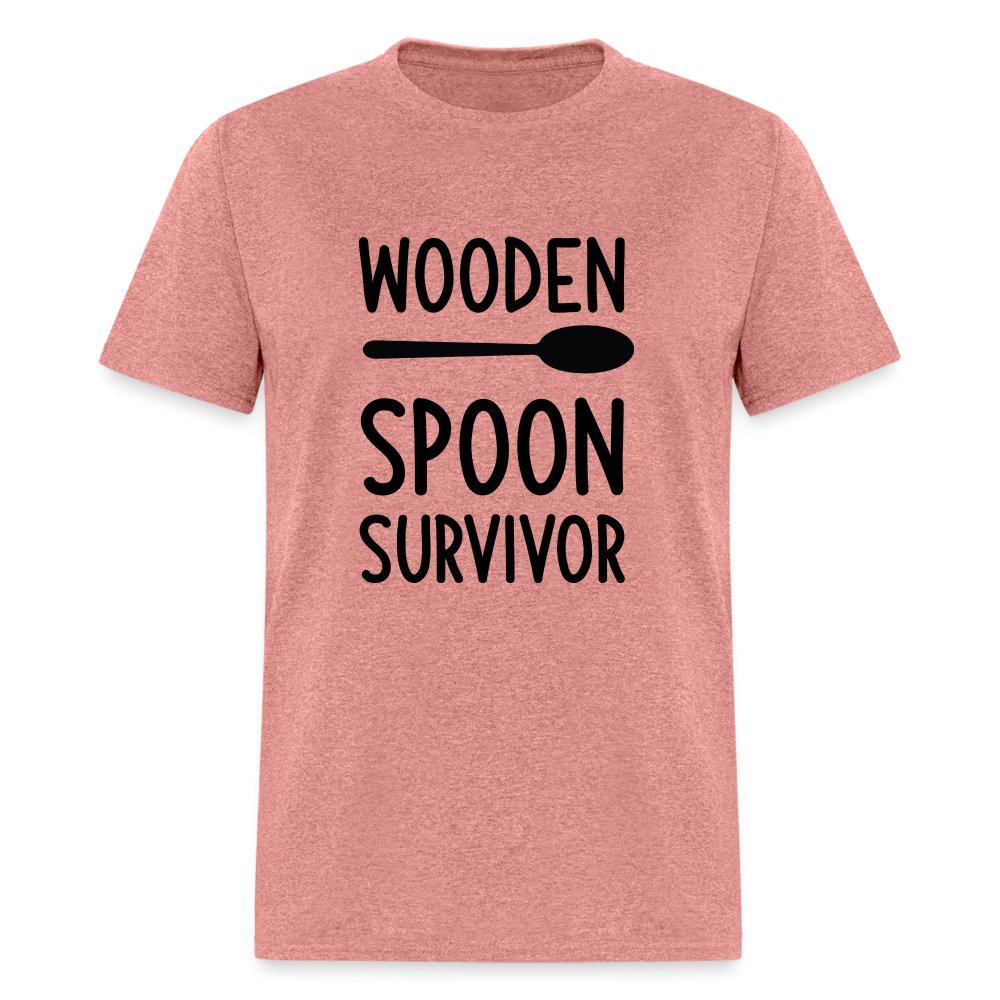 Wooden Spoon Survivor T-Shirt - heather mauve