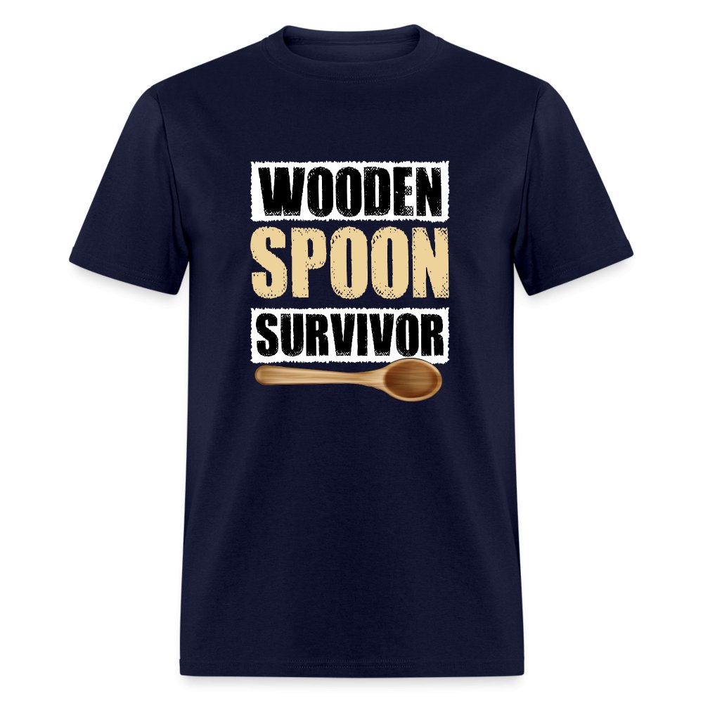 Wooden Spoon Survivor T-Shirt - navy