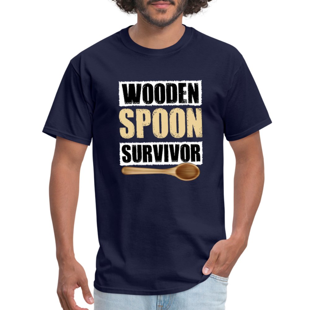 Wooden Spoon Survivor T-Shirt - navy