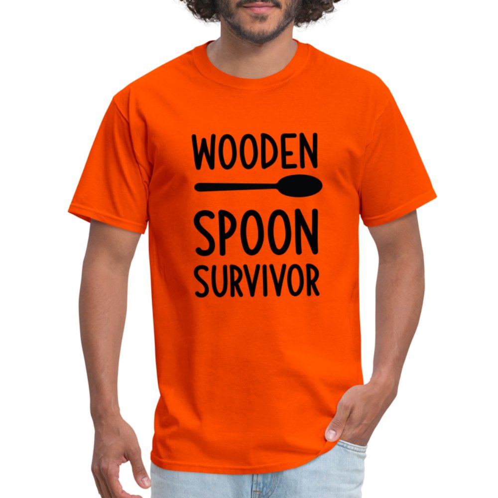 Wooden Spoon Survivor T-Shirt - orange