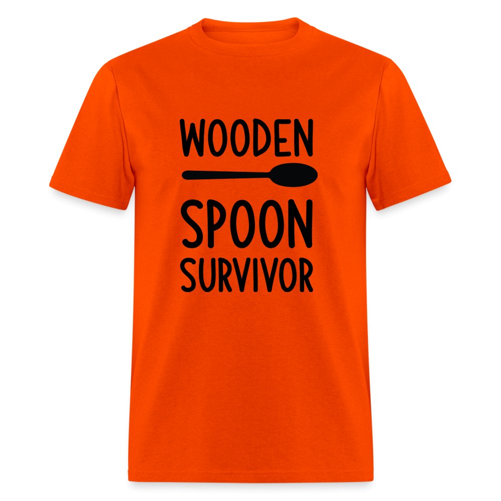 Wooden Spoon Survivor T-Shirt - orange