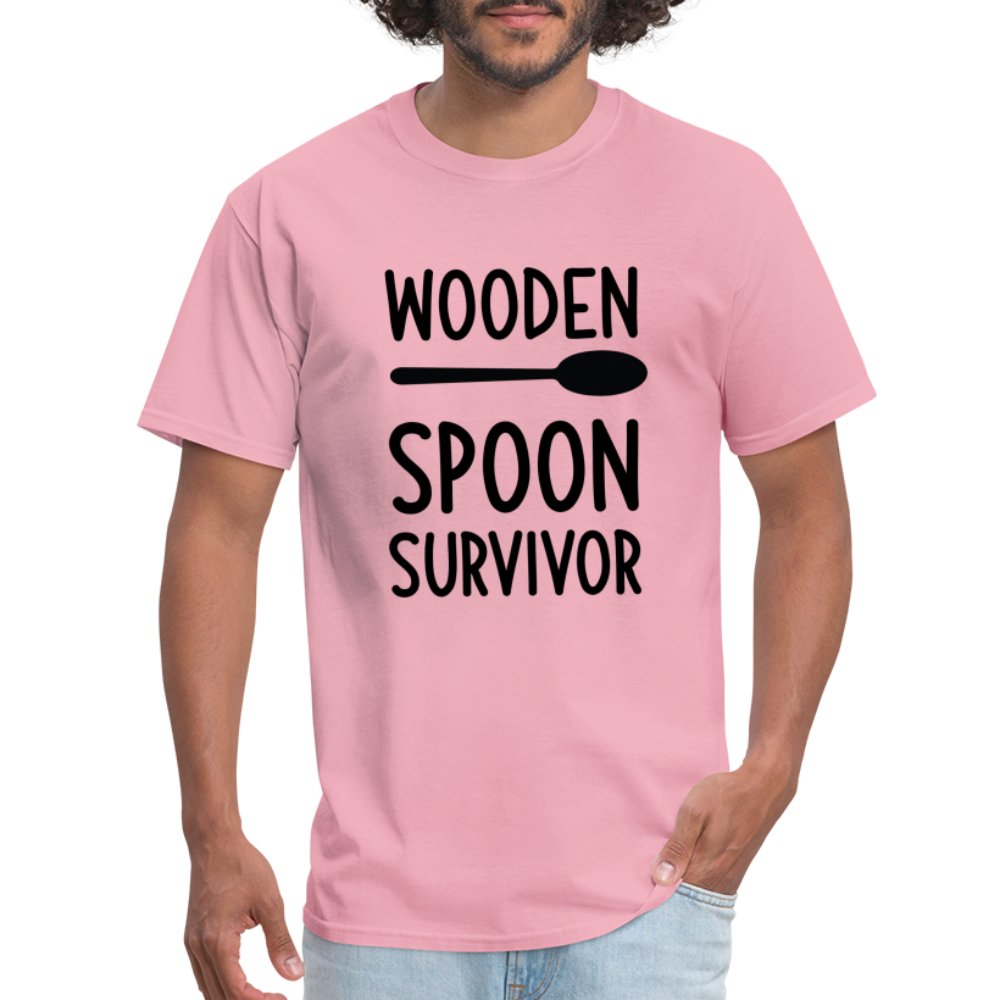 Wooden Spoon Survivor T-Shirt - pink