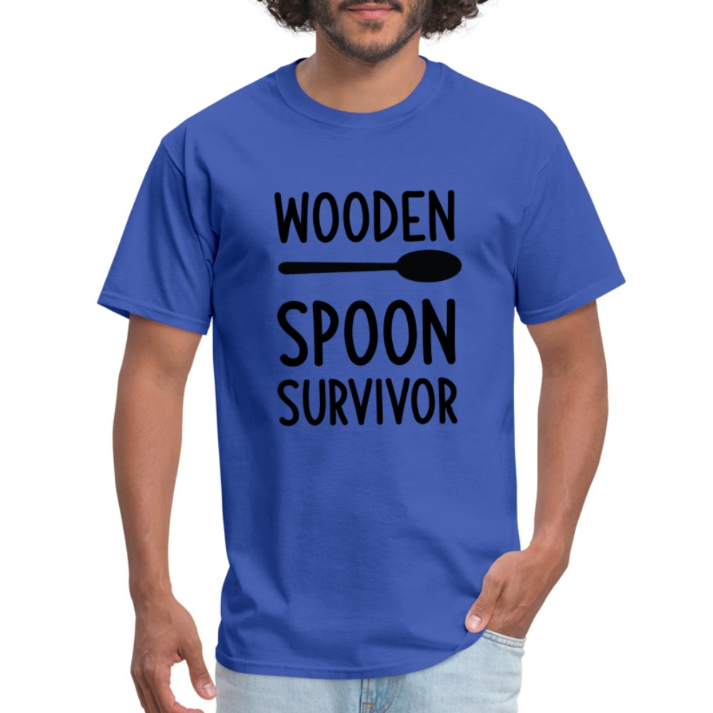 Wooden Spoon Survivor T-Shirt - royal blue