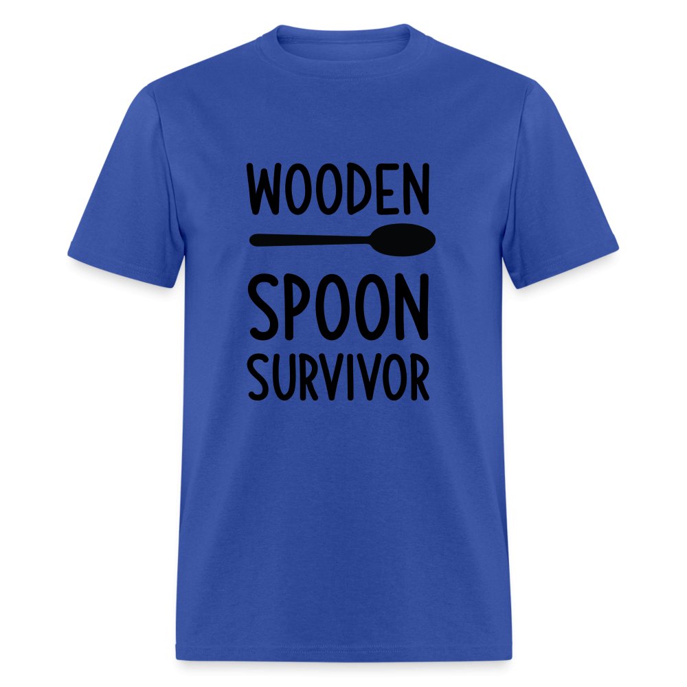 Wooden Spoon Survivor T-Shirt - royal blue