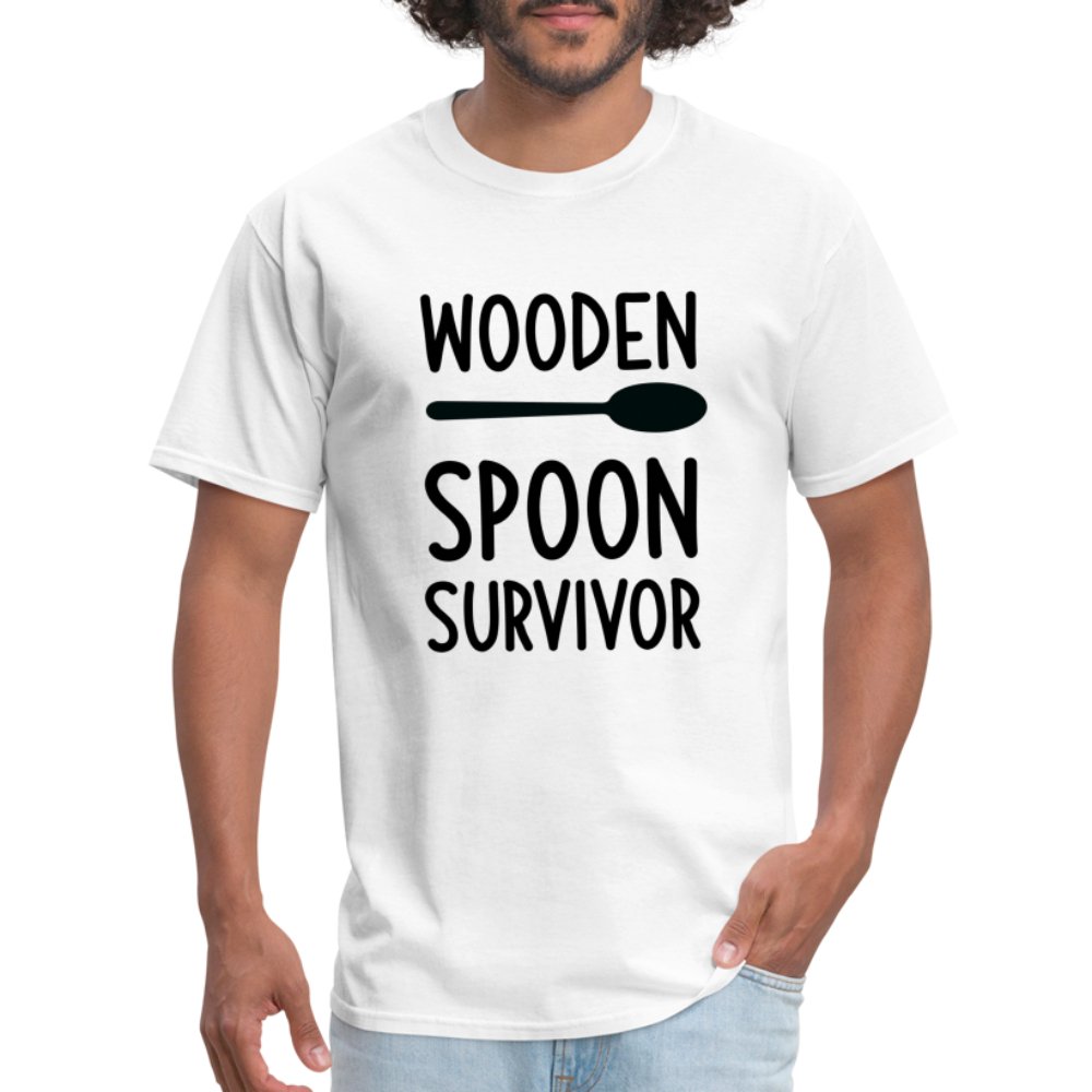 Wooden Spoon Survivor T-Shirt - white