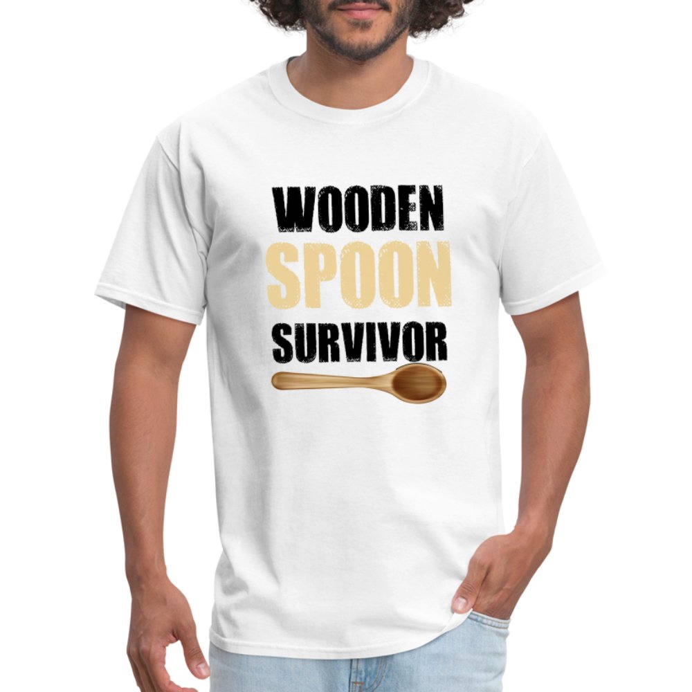 Wooden Spoon Survivor T-Shirt - white